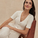 Elexa Knit Dress - Snow White