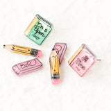 Book Stud Earrings