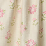 Cross Stitch Floral Yellow Tea Towel