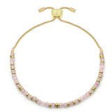 Mystical Rose Quartz Gold Bracelet