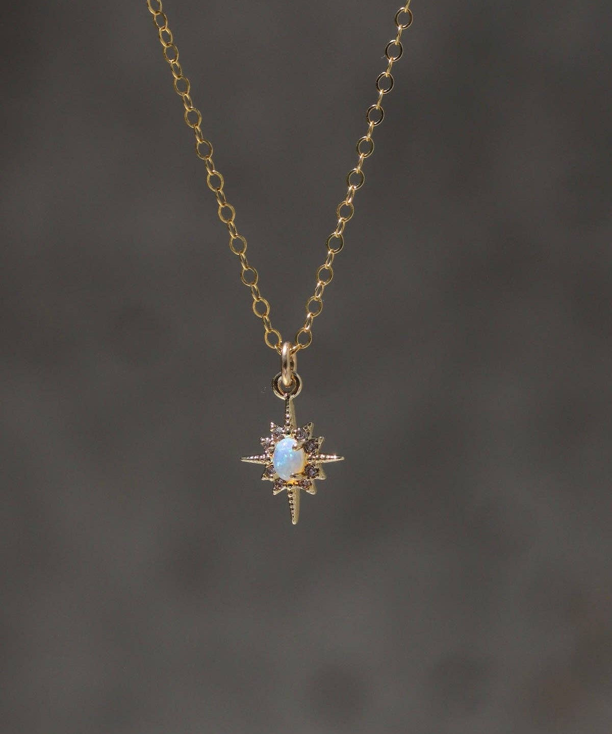 Opal Star Necklace