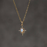 Opal Star Necklace