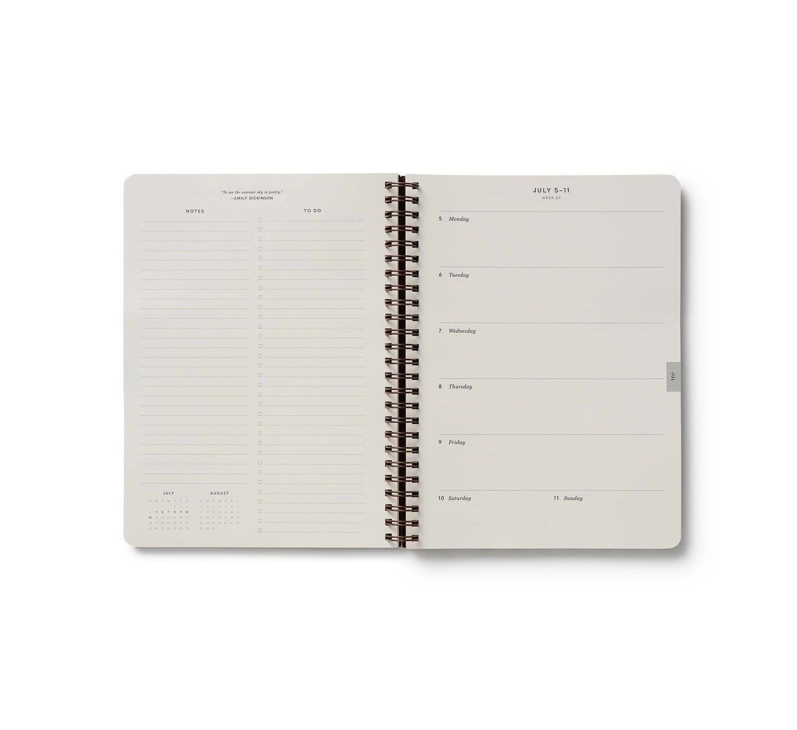 2027 Sage Hydrangea 12-Month Softcover Spiral Planner