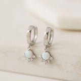 Juno Huggie Hoop Earrings : Silver
