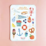 East Coast Summer Sticker Sheet | East Coast Icon Stickers