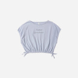 Cropped Cinch Tee Hello Sunshine