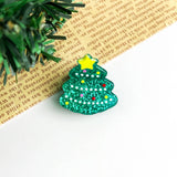 Christmas Mini Hair Claw Clips, Christmas Tree Hair Clip: Gingerbread Man