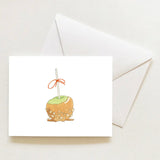 Caramel Apple Note Card