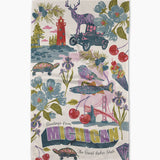 Greetings From Michigan Tea Towel