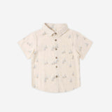 Collared Short Sleeve Shirt || Sail