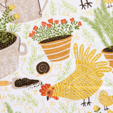 Garden Chickens Tea Towel - Farmhouse Kitchen Towel