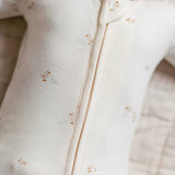 Peyton Zipper Sleeper - Duck / Oat + Chai