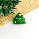Christmas Mini Hair Claw Clips, Christmas Tree Hair Clip: Gingerbread Man
