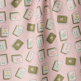 Flower Tiles Tea Towel: White