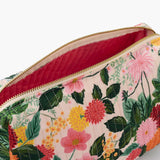 Dahlia Quilted Small Cosmetic Pouch