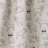 Frenchie Frolic Tea Towel: Poppy