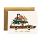 Jolly Holiday Wagon Card