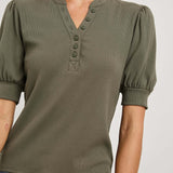 Jewel Top : Washed Olive