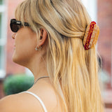Hand-Painted America Hotdog Claw Clip