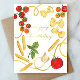 Pasta Party Birthday Greeting Card | Birthday Card