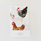 Chickens Flour Sack Tea Towel