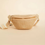 Straw Charlie Belt Bag Blue Haze