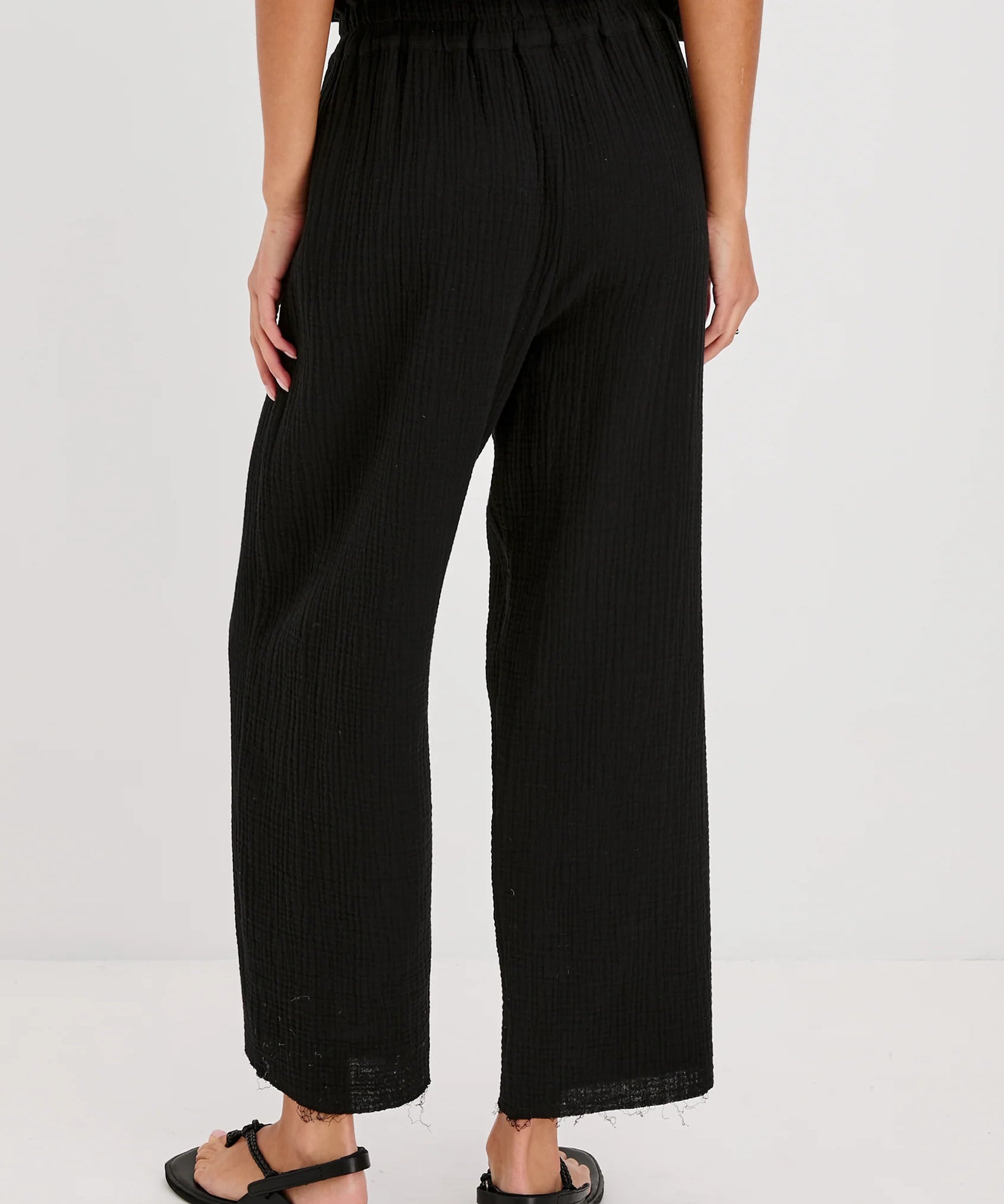 Leon Crop Pant : Black