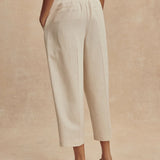 Ellison Crop Wide-Leg Pant 24" - Birch Marl