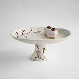 Bird on Branch Pedestal Cake Plate