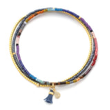 Chromacolor Bracelet Trio - Dark Multi/Gold