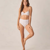 Banded High Cut Bikini Bottom || Summer Garden