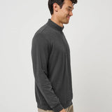 Cloud Quarter Zip : Heathered Black