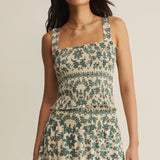 Leya Tera Paisley Smocked Top