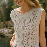 Baroque Crochet Sweater Top