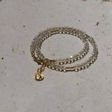 Champagne Crystal Double Wrap Bracelet