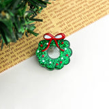 Christmas Mini Hair Claw Clips, Christmas Tree Hair Clip: Gingerbread Man