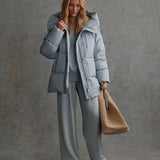 Adler Down Puffer Coat : Glacier Blue