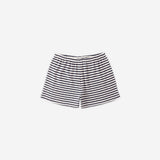 Pointelle Shorts || Navy Stripe