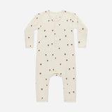 Ribbed Baby Jumpsuit || Mushrooms