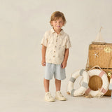 Collared Short Sleeve Shirt || Sail