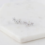 Blossom Climber Earrings : Silver