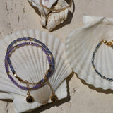 Tanzanite Beaded Bracelet