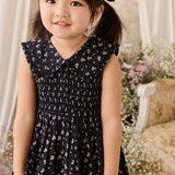 Organic Cotton Christabel Dress - Maisie Navy