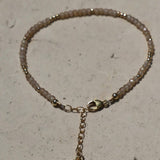 Sunstone CZ Beaded Bracelet