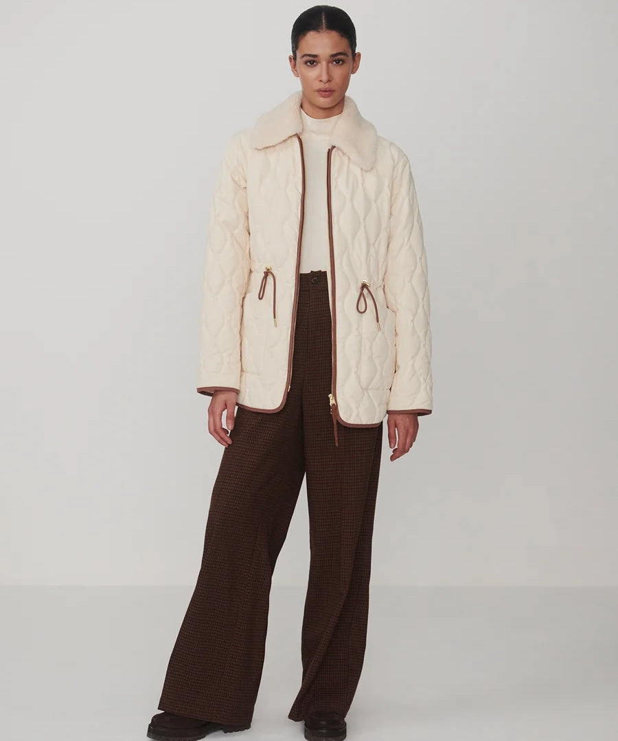 Bartley Quilted Jacket : Parchment