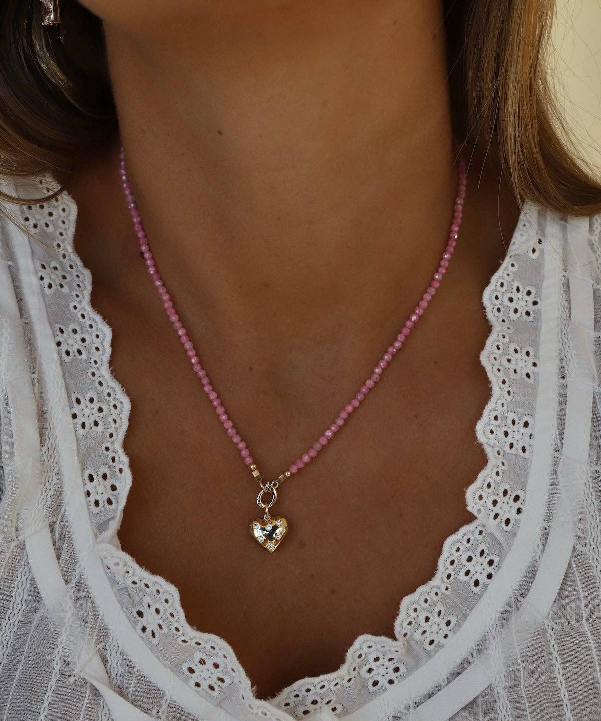 Pink Quartz Charm Keeper