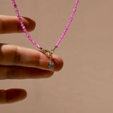 Pink Quartz Charm Keeper