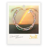 Mixed Media Bracelet - Optimism/Green Aventurine/Silver