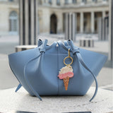 Hand-painted Gelato Bag Charm + Keychain