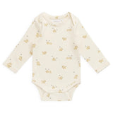 Organic Cotton Cassius Long Sleeve Bodysuit - Playful Honey
